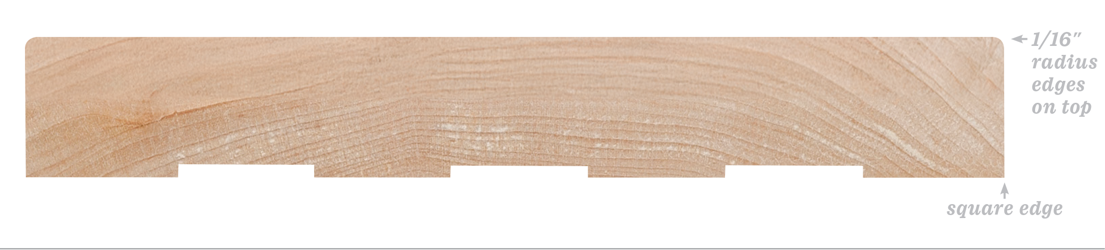Radius Corners with No Back Bevel