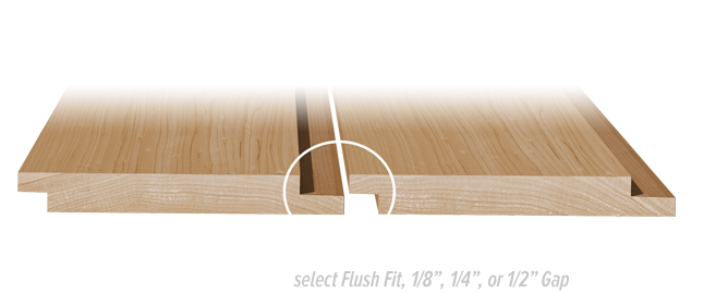 Shiplap Gap Options